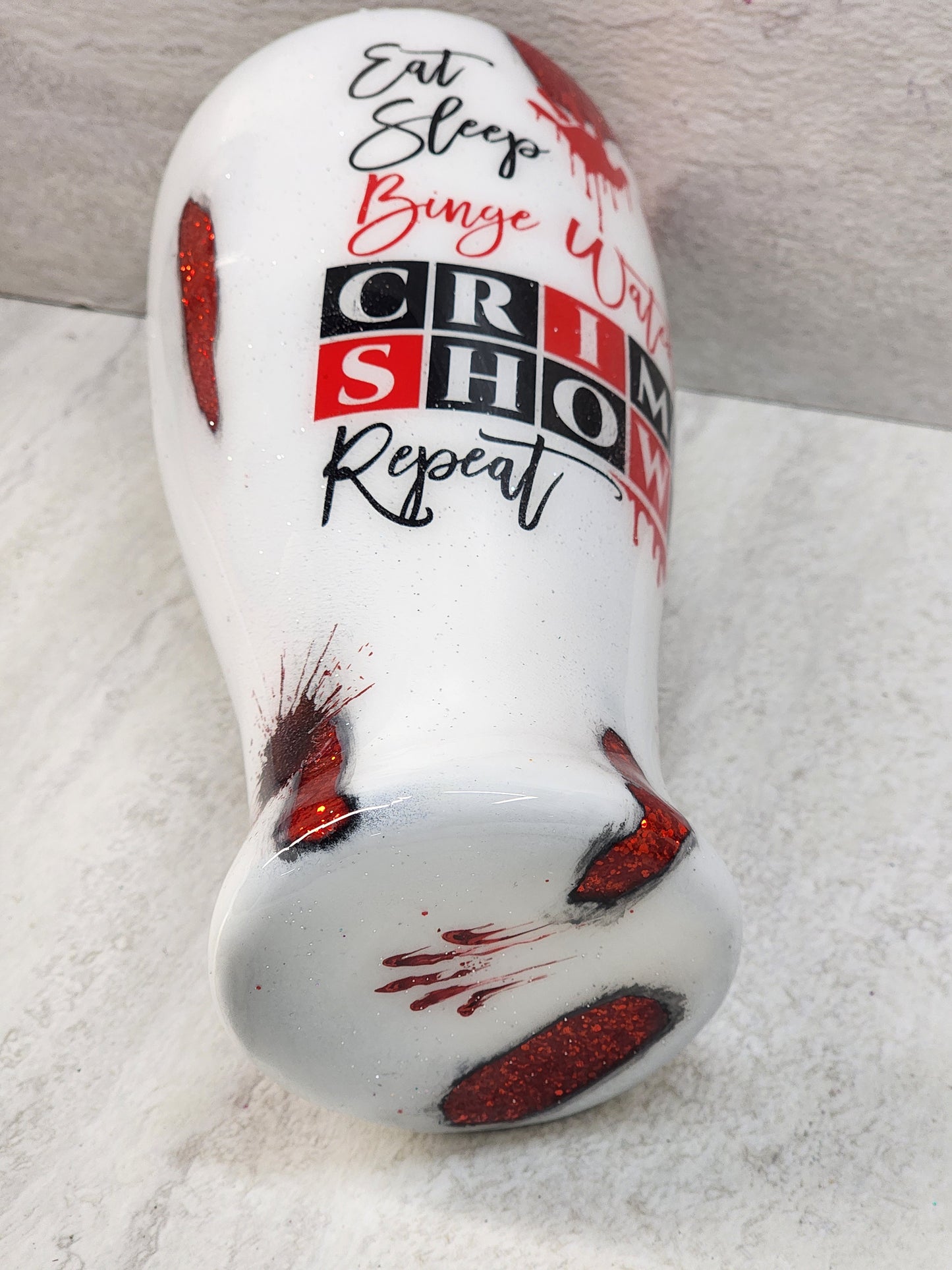 Set of Crime Scene Drinking Glasses