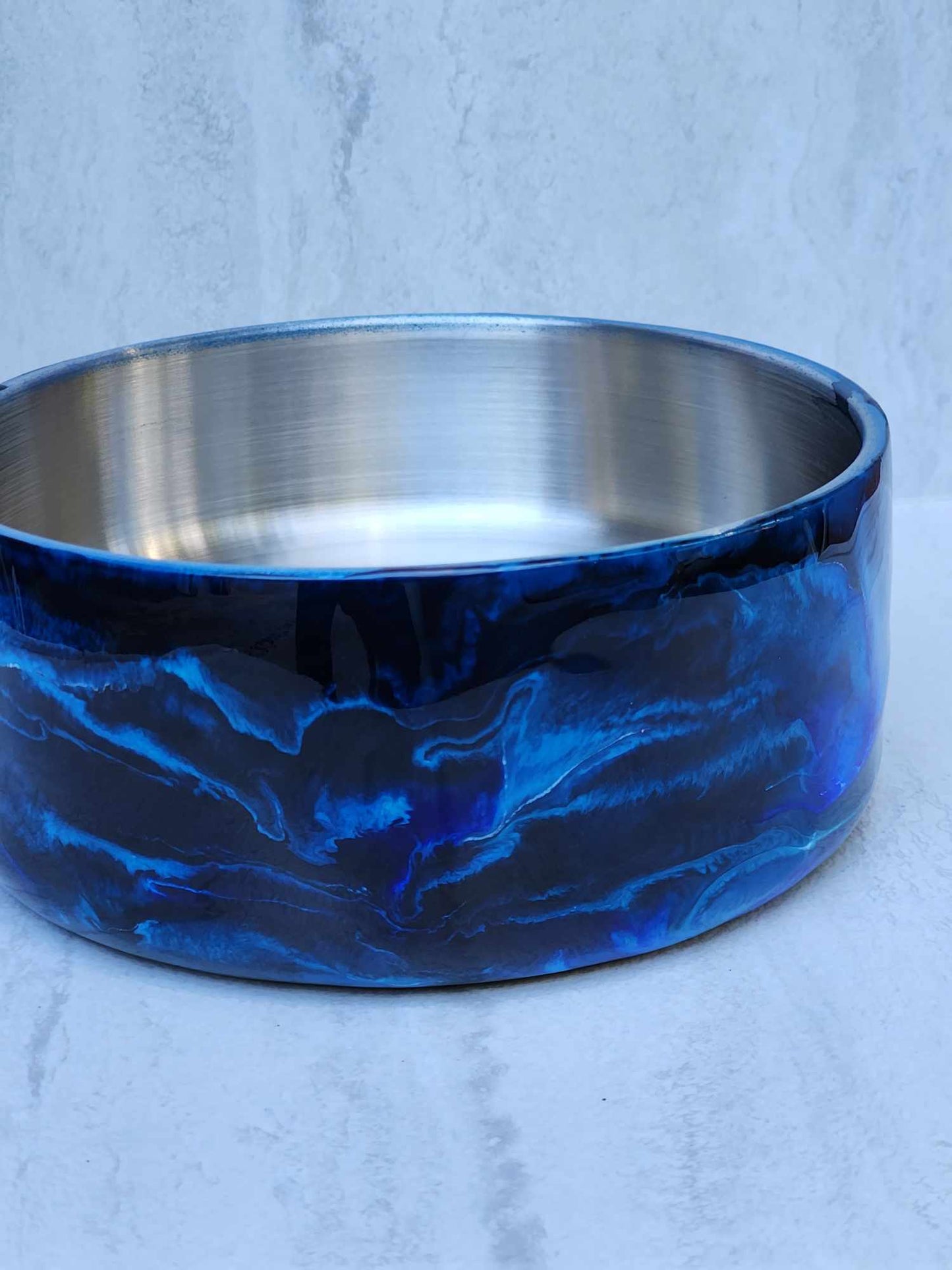 32 ounce Shades of Blue Boujee Pet Bowl