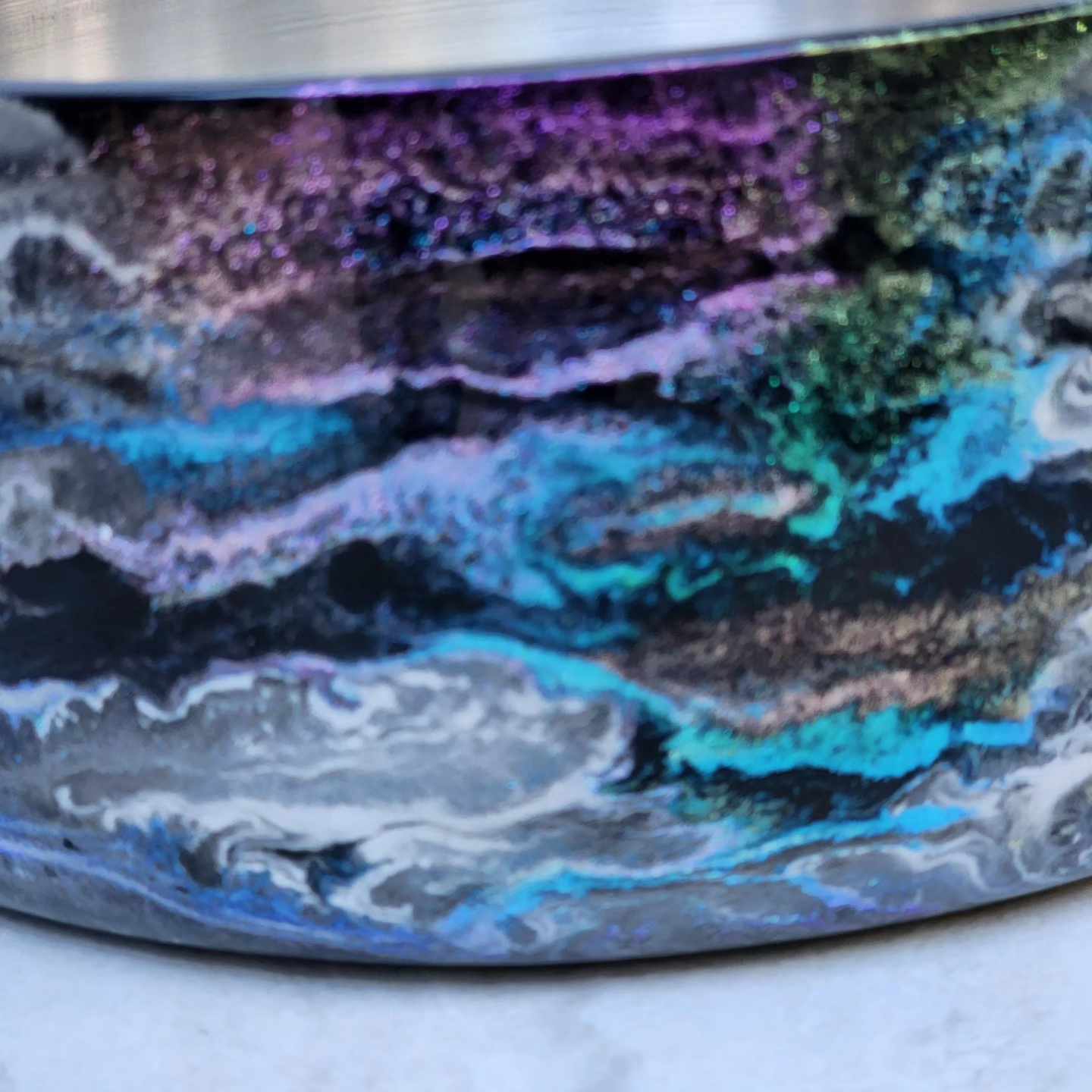 64 ounce Shades of Shimmer Boujee Pet Bowl