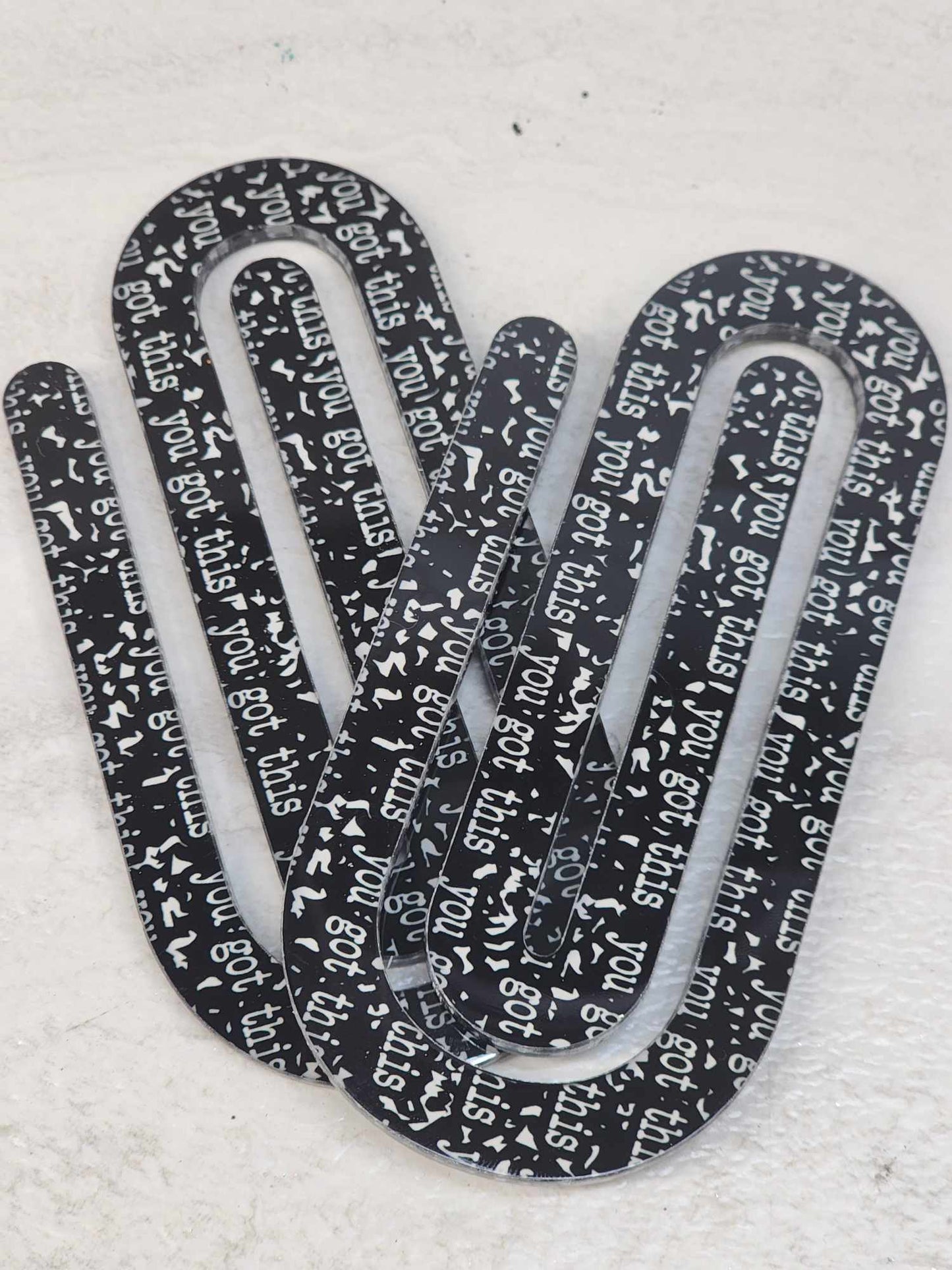 Acrylic Composition Theme You Got This Paper Clip