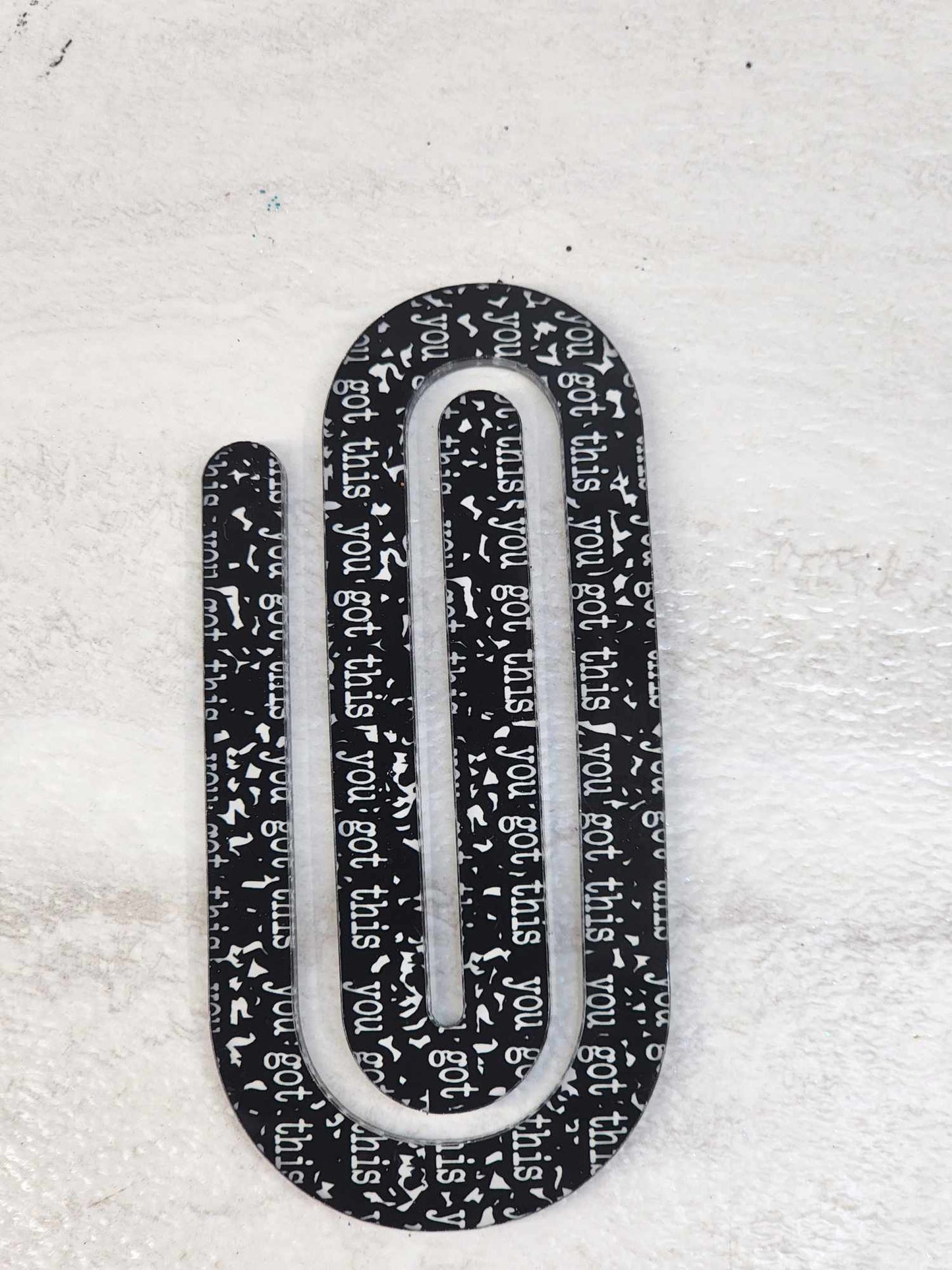 Acrylic Composition Theme You Got This Paper Clip