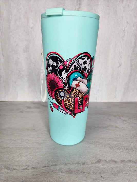 24 Ounce LPN  Dual Flip Tumbler