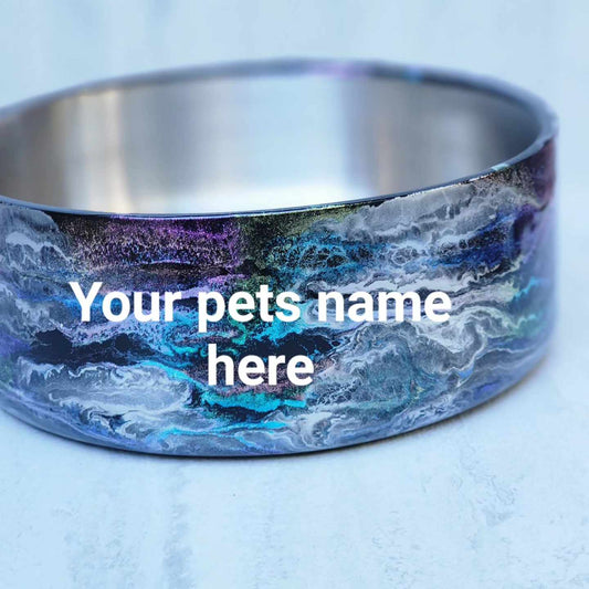 64 ounce Shades of Shimmer Boujee Pet Bowl