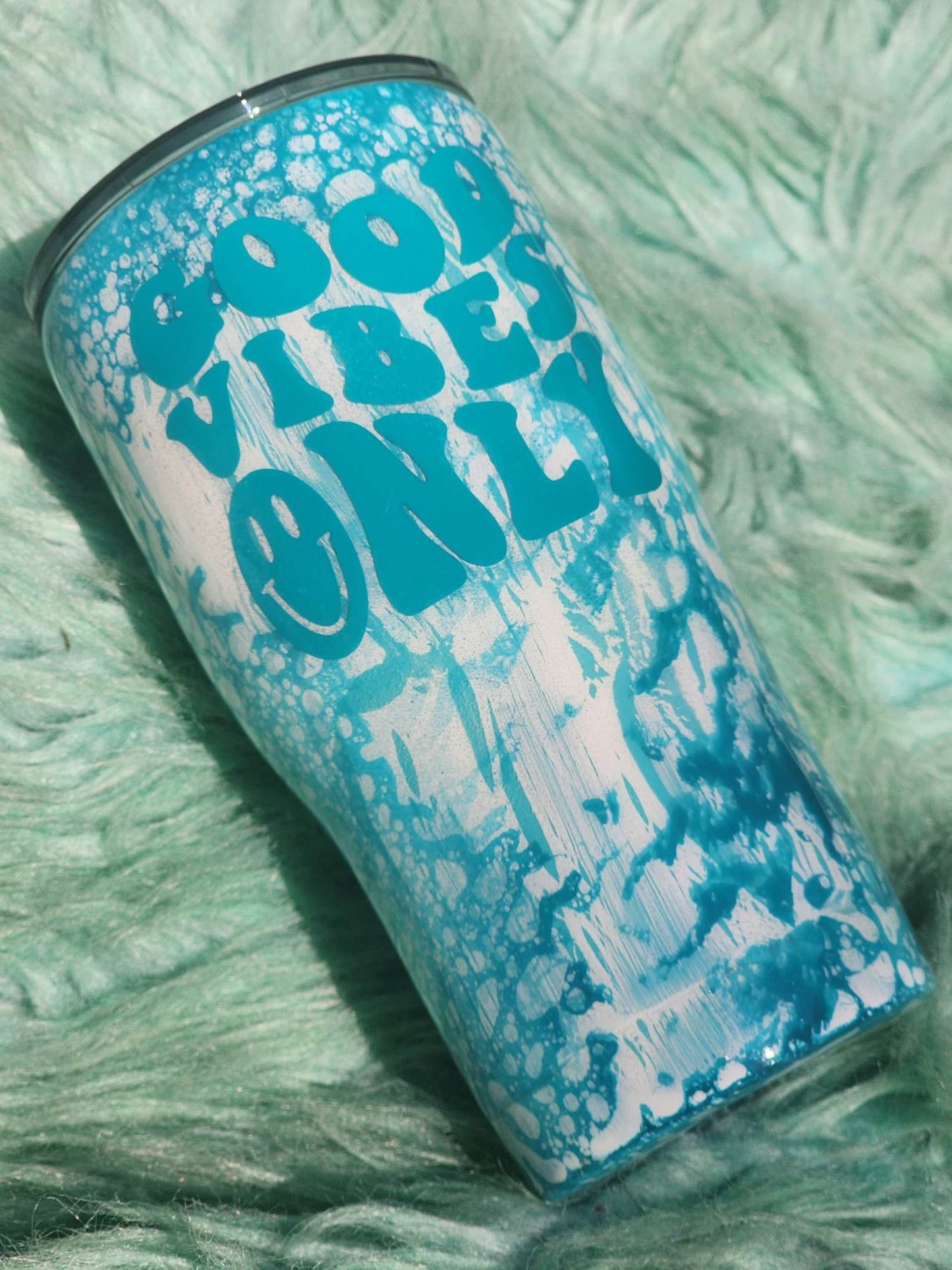 20 ounce Modern Curve "Good Vibes" Powerwash/Crackle Tumbler