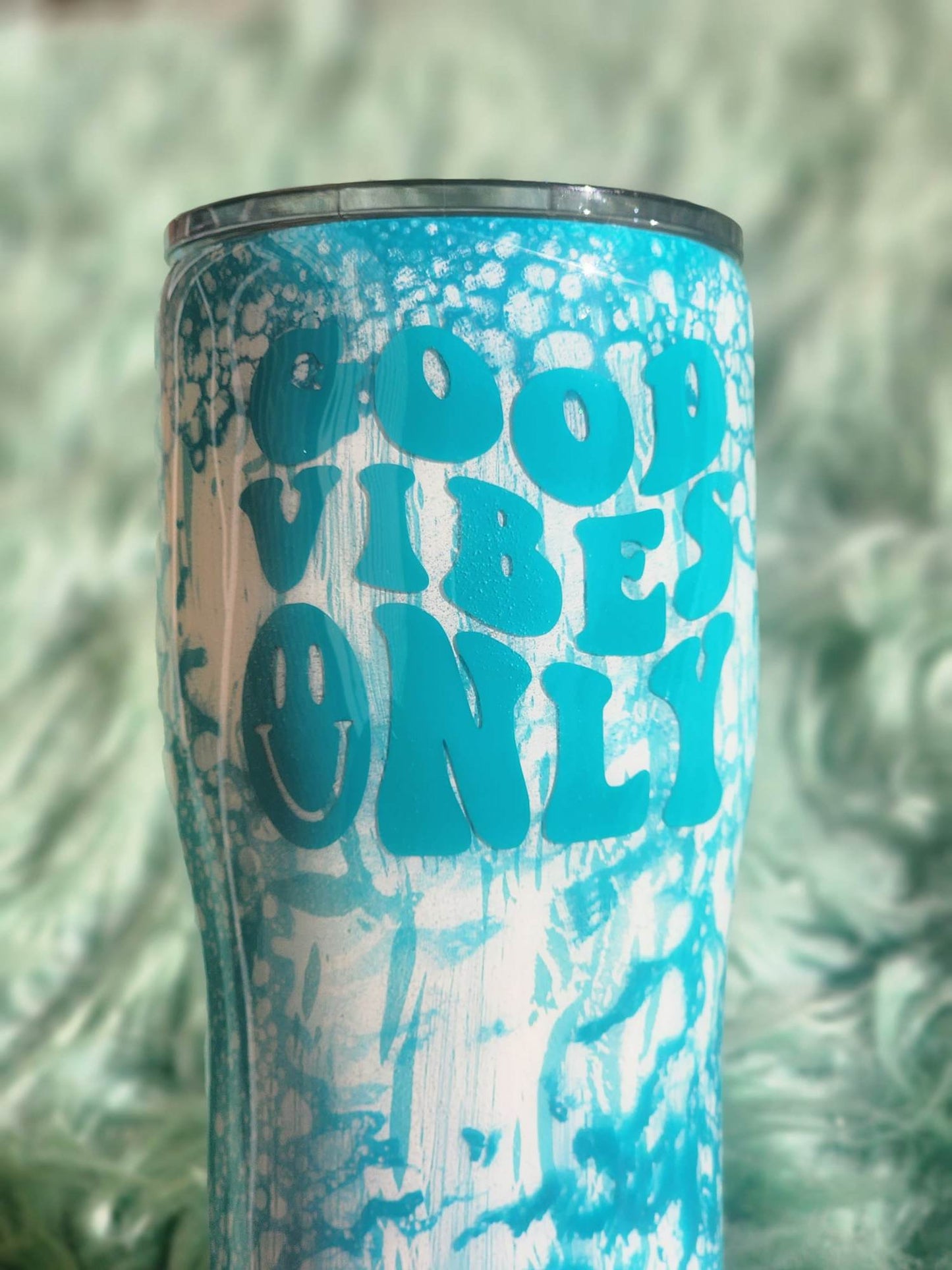 20 ounce Modern Curve "Good Vibes" Powerwash/Crackle Tumbler
